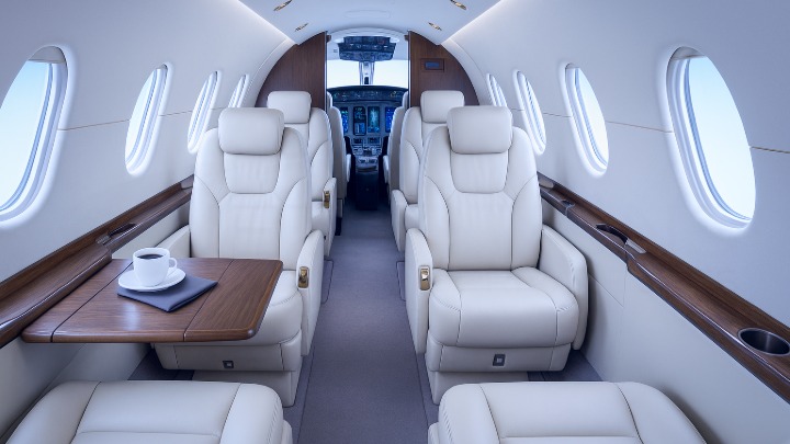 Hawker 400XP Jet Interior